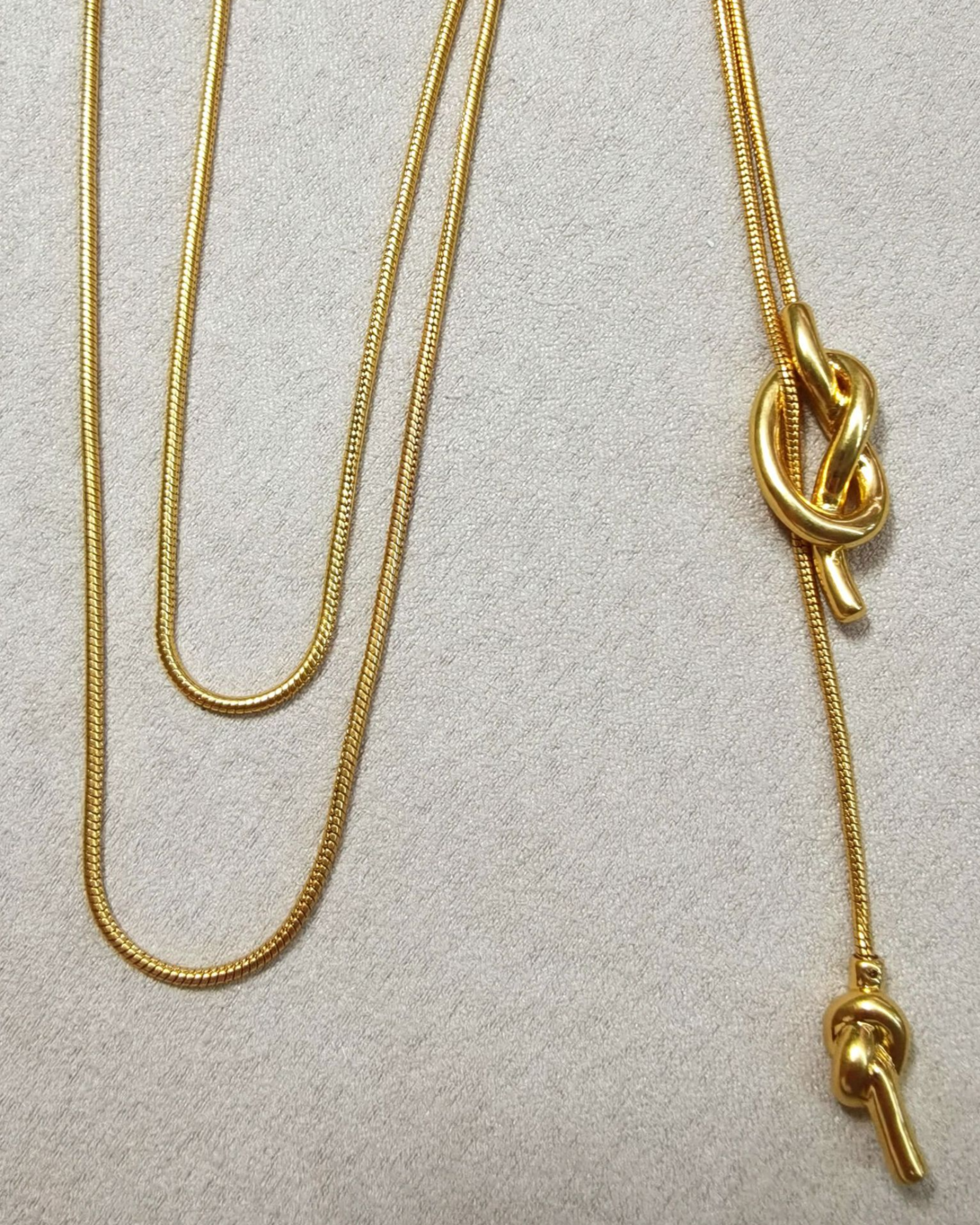 Lasso Long Necklace | Necklace | 18k Gold Plated – Lunari Jewellery