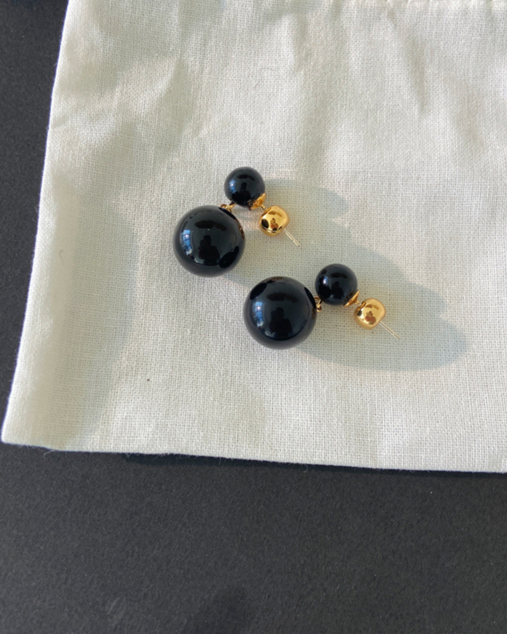 Orb Duet Drops | Earrings | Rhodium & S925 Silver – Lunari Jewellery