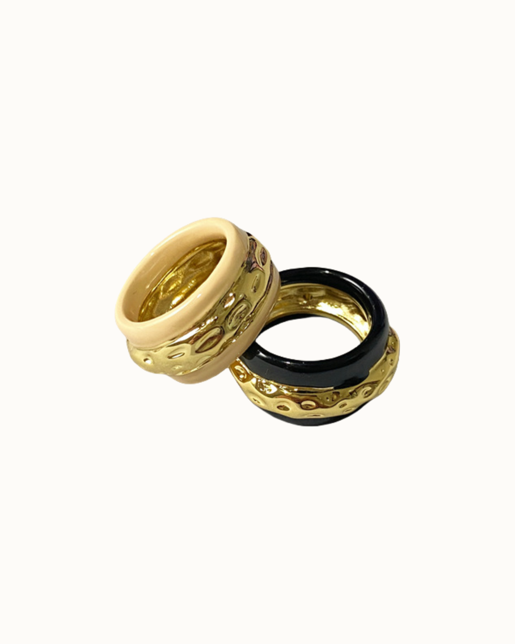 Luma Enamel Hoops | Earrings | 18k Gold Plated – Lunari Jewellery