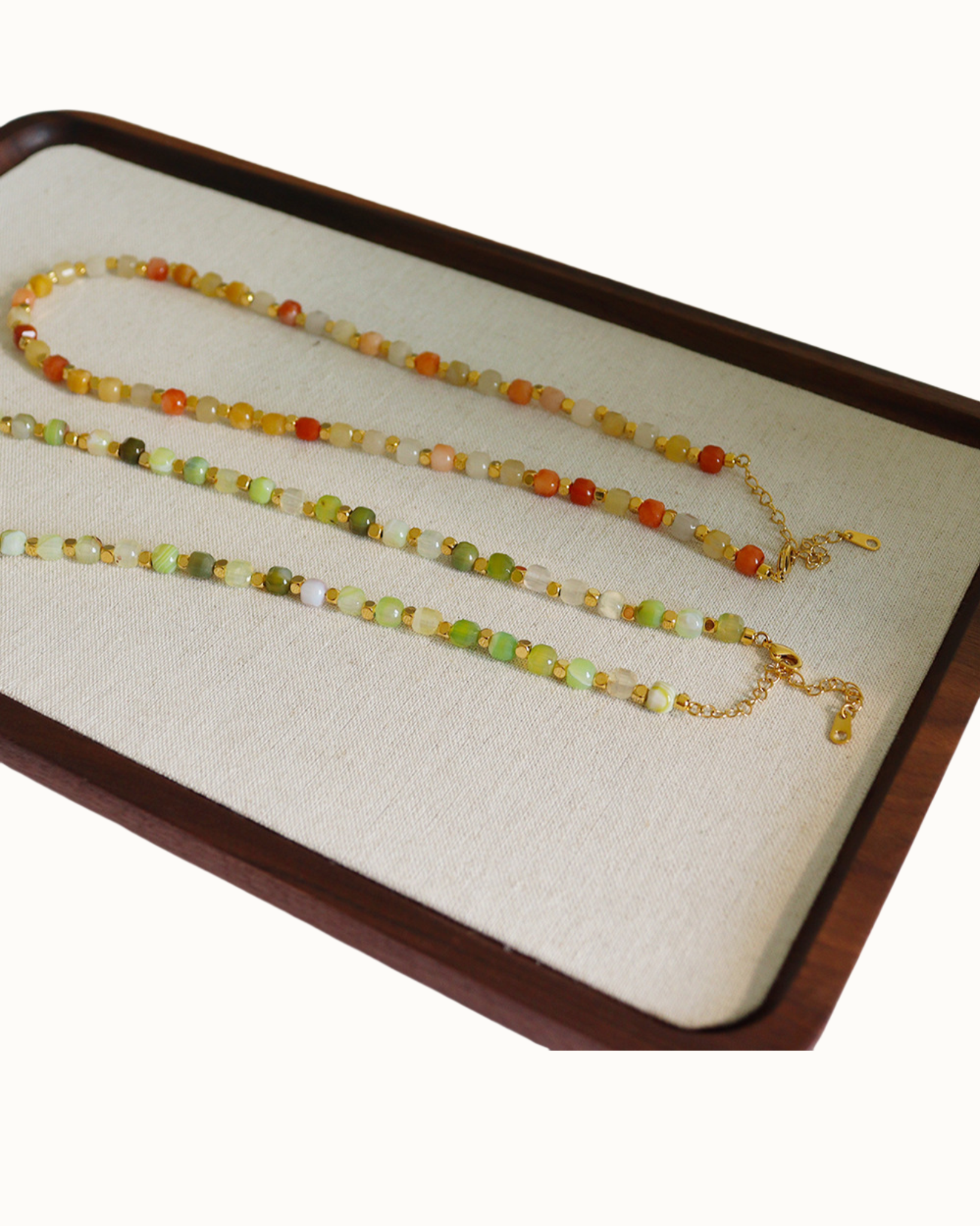 Pastel Beads Choker | Necklace | 18k Gold Plated – Lunari Jewellery
