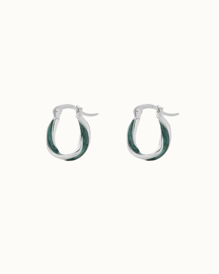 Verdant Knot Hoops | Earrings | S925 Sterling Silver – Lunari Jewellery