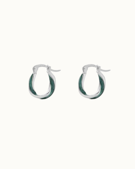 Verdant Knot Hoops
