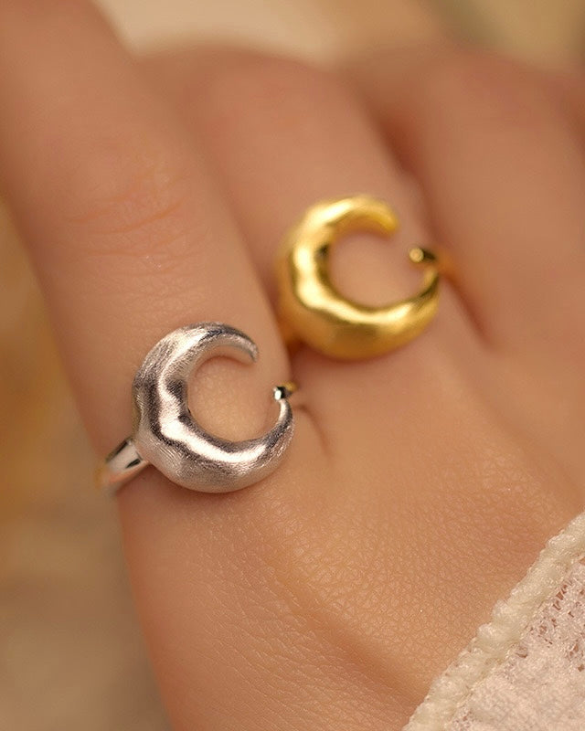 Selene Ring | Ring | Rhodium & S925 Silver – Lunari Jewellery