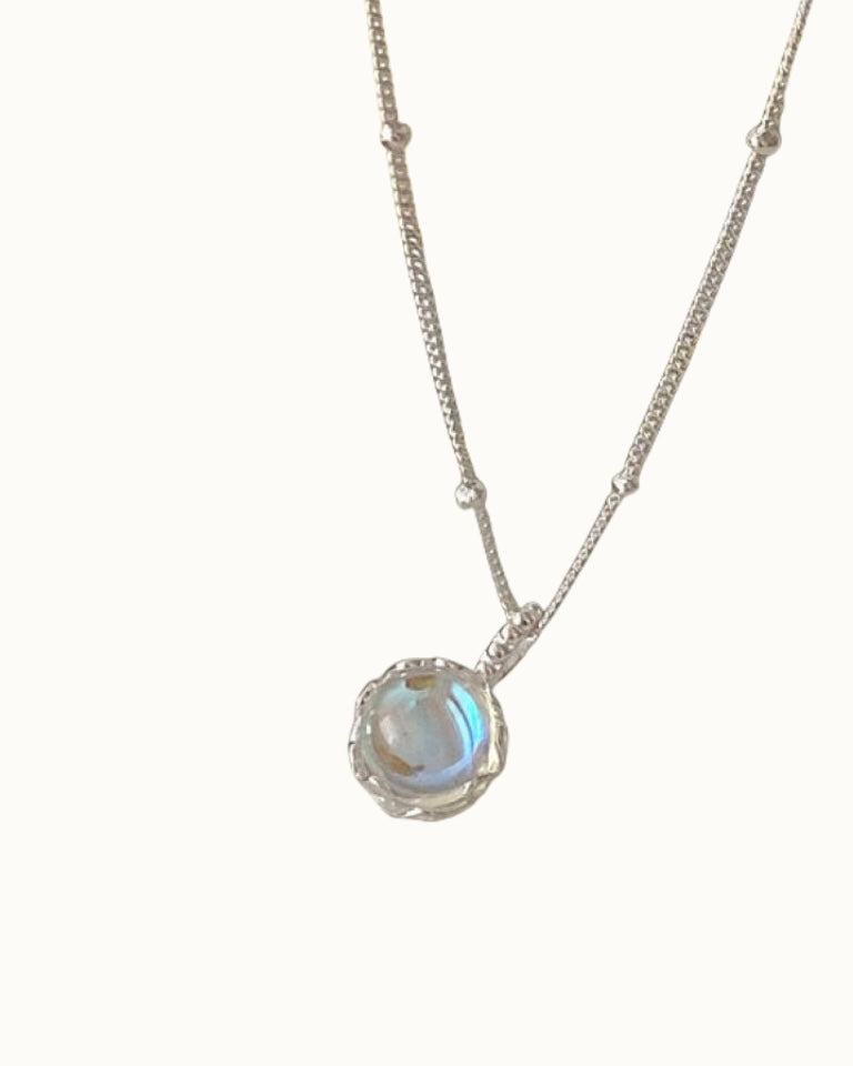 Moonstone Radiance Necklace | Necklace | S925 Sterling Silver – Lunari Jewellery