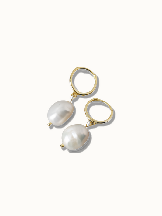 Gold Baroque Pearl Drops