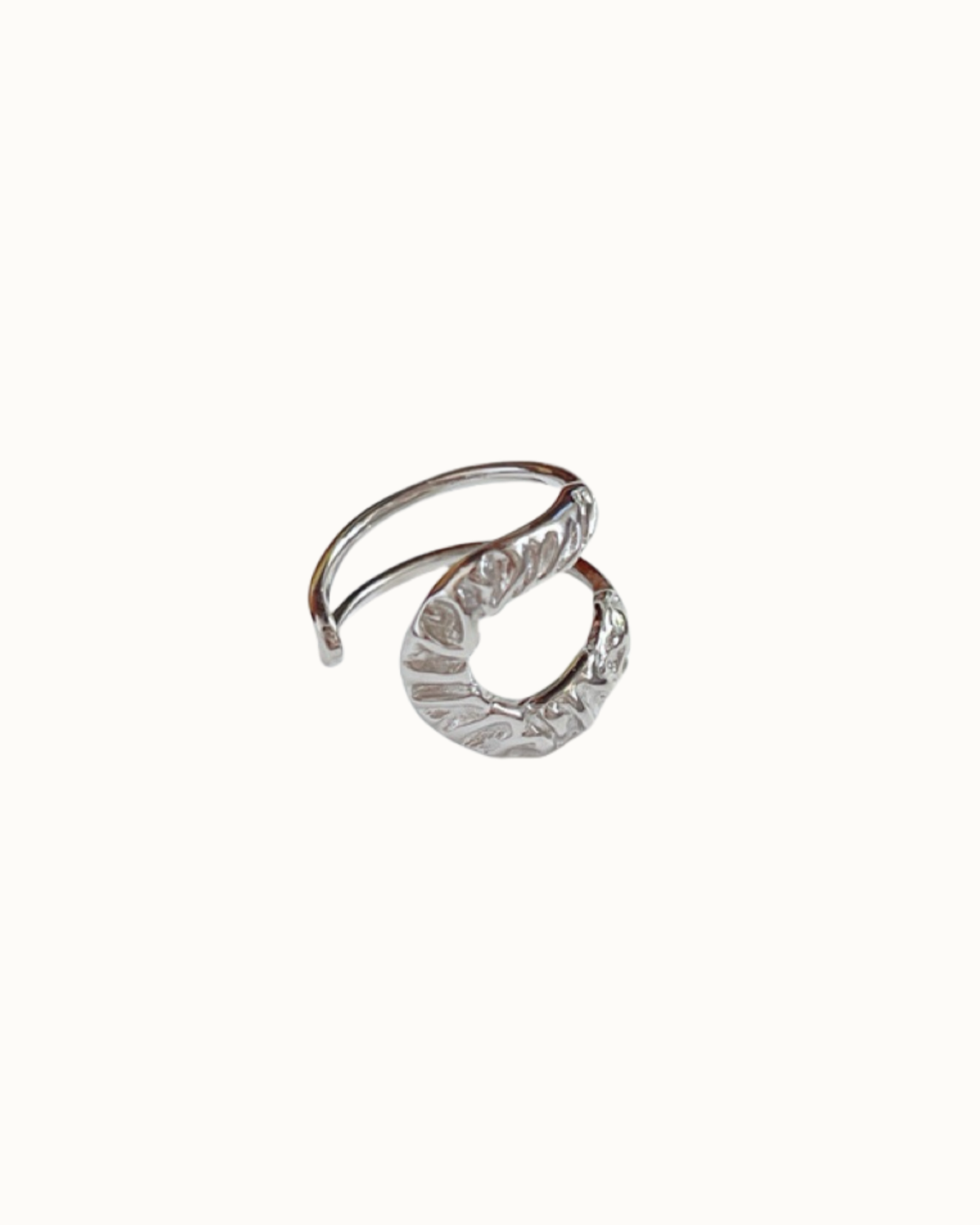 Molten Loop Ring | Ring | S925 Sterling Silver – Lunari Jewellery