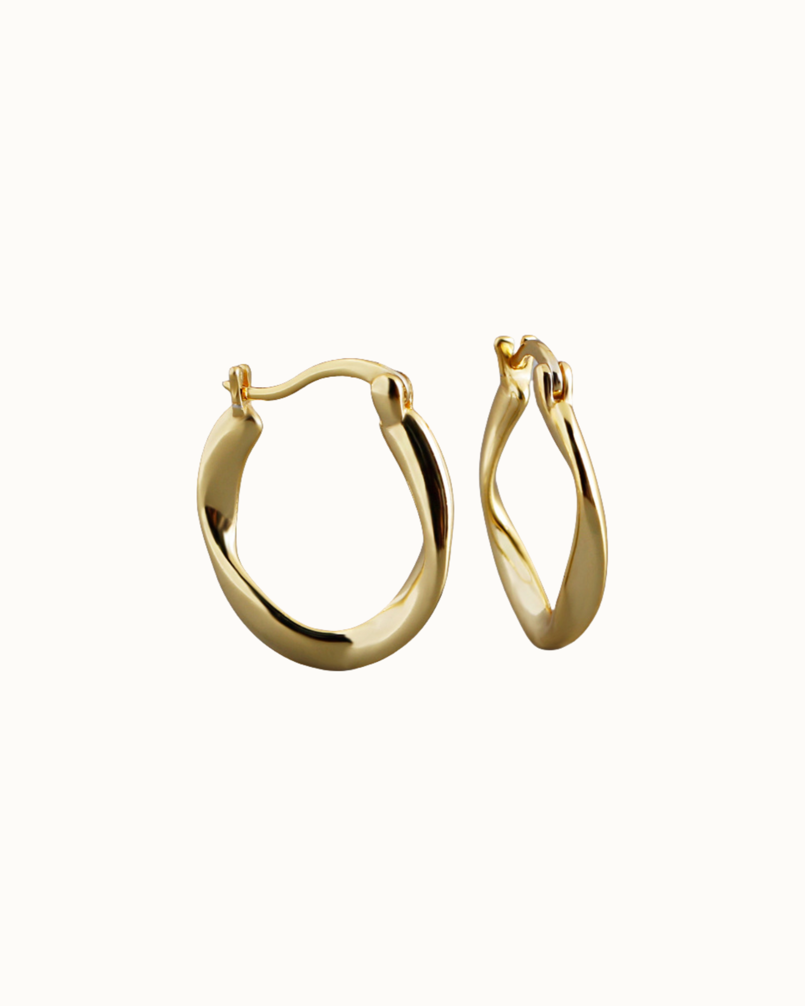 Soft Twist Hoops | Earrings | S925 Sterling Silver – Lunari Jewellery